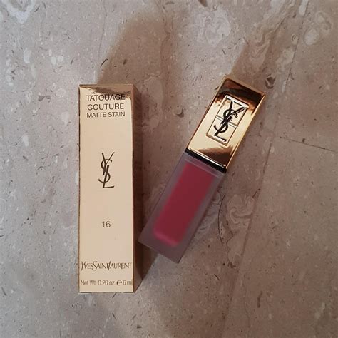 16 terra cotta pink ysl|Yves Saint Laurent Tatouage Couture Matte Stain.